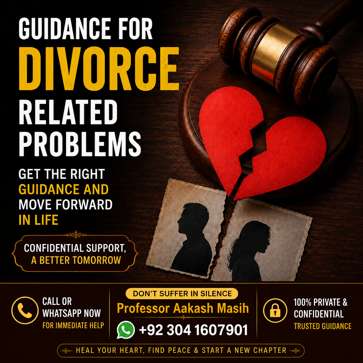 Divorce Guidance and Support by Professor Aakash Masih
